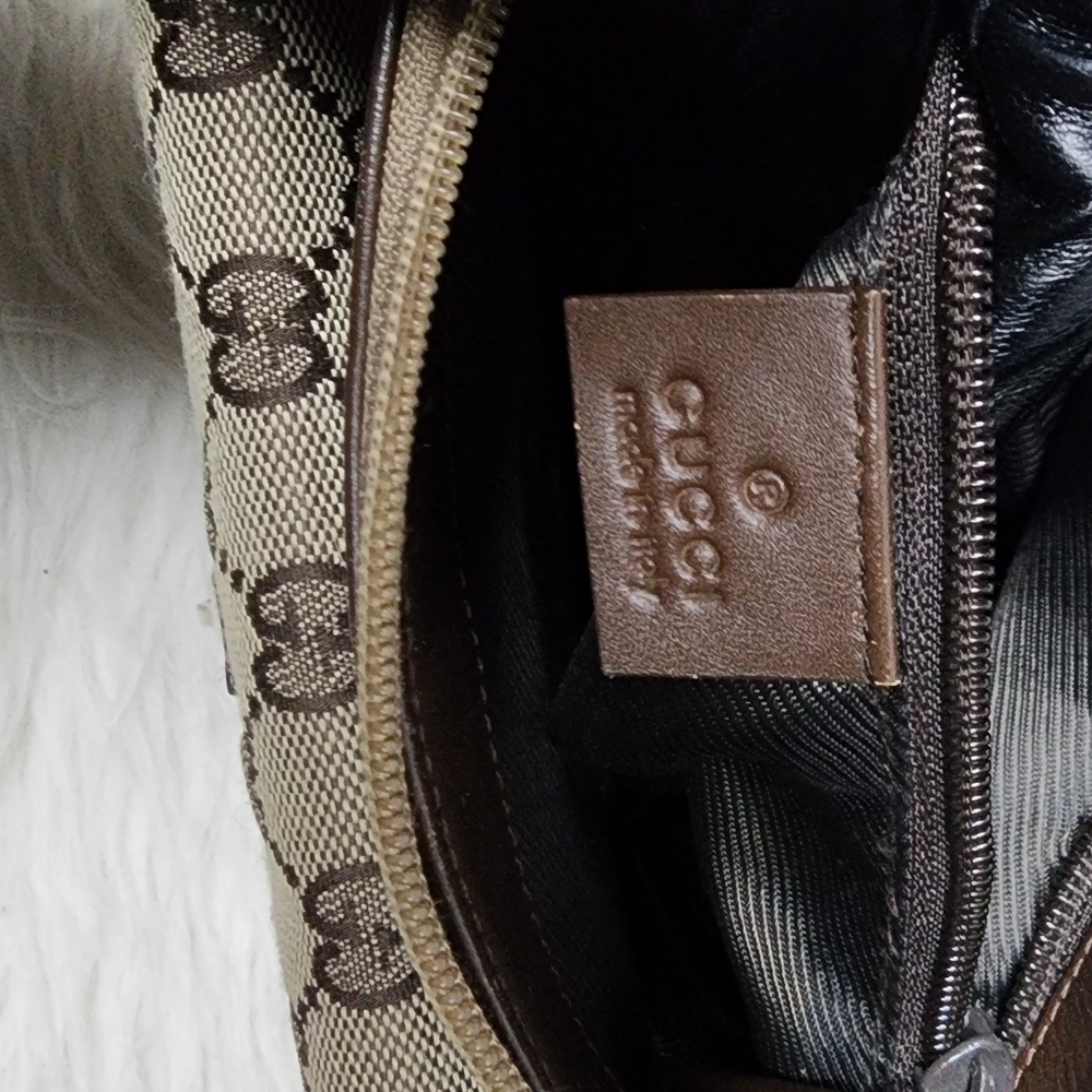 Uni Sex Brown Patterned Crossbody Bag - Picture 13 of 15